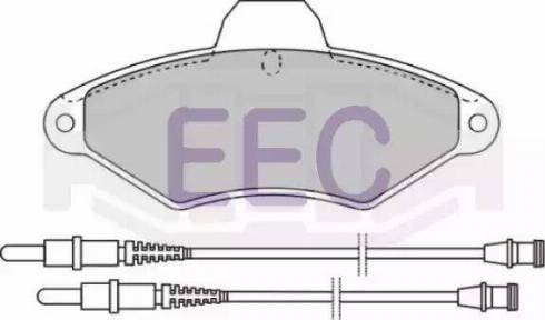 EEC BRP0803 - Kit pastiglie freno, Freno a disco autozon.pro