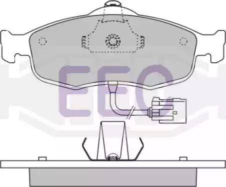 EEC BRP0802 - Kit pastiglie freno, Freno a disco autozon.pro