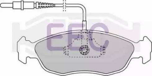 EEC BRP0814 - Kit pastiglie freno, Freno a disco autozon.pro