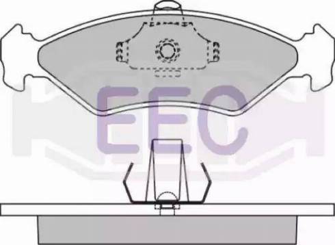 EEC BRP0882 - Kit pastiglie freno, Freno a disco autozon.pro