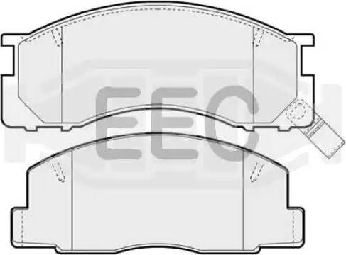 EEC BRP0744 - Kit pastiglie freno, Freno a disco autozon.pro