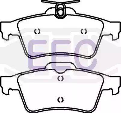 EEC BRP1448 - Kit pastiglie freno, Freno a disco autozon.pro