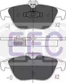 EEC BRP1619 - Kit pastiglie freno, Freno a disco autozon.pro