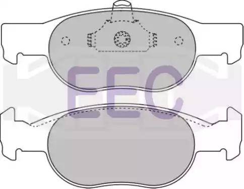 EEC BRP1051 - Kit pastiglie freno, Freno a disco autozon.pro