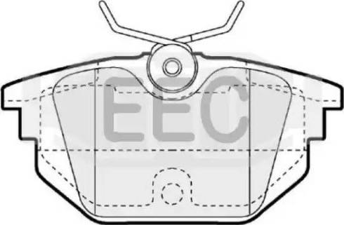 EEC BRP1058 - Kit pastiglie freno, Freno a disco autozon.pro