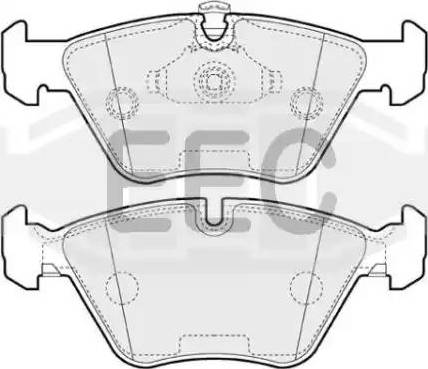 EEC BRP1065 - Kit pastiglie freno, Freno a disco autozon.pro