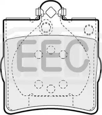 EEC BRP1063 - Kit pastiglie freno, Freno a disco autozon.pro