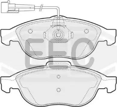 EEC BRP1000 - Kit pastiglie freno, Freno a disco autozon.pro