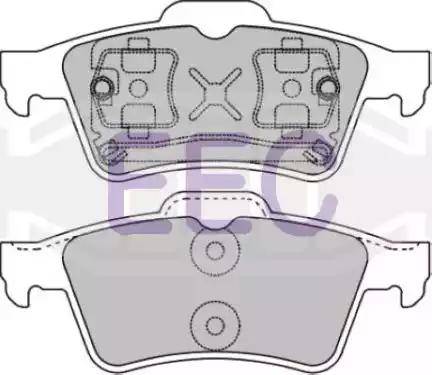 EEC BRP1195 - Kit pastiglie freno, Freno a disco autozon.pro