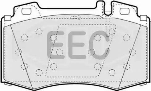 EEC BRP1153 - Kit pastiglie freno, Freno a disco autozon.pro