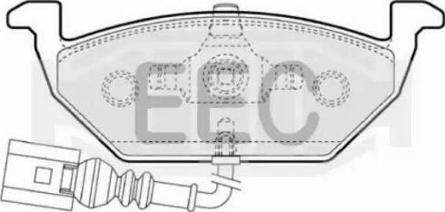 EEC BRP1109 - Kit pastiglie freno, Freno a disco autozon.pro