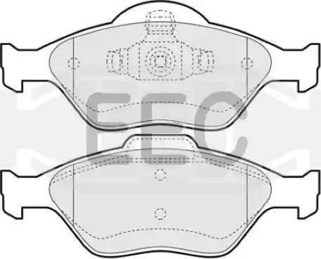 EEC BRP1117 - Kit pastiglie freno, Freno a disco autozon.pro