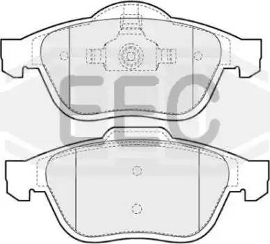 EEC BRP1186 - Kit pastiglie freno, Freno a disco autozon.pro