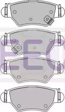 EEC BRP1133 - Kit pastiglie freno, Freno a disco autozon.pro