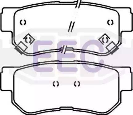 EEC BRP1121 - Kit pastiglie freno, Freno a disco autozon.pro