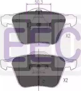 EEC BRP1335 - Kit pastiglie freno, Freno a disco autozon.pro