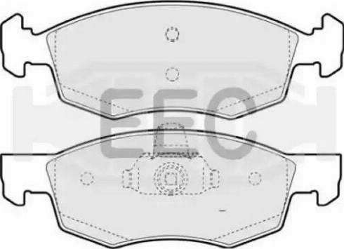 EEC BRP1330 - Kit pastiglie freno, Freno a disco autozon.pro