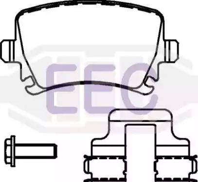 EEC BRP1324 - Kit pastiglie freno, Freno a disco autozon.pro