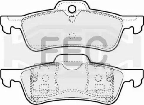 EEC BRP1287 - Kit pastiglie freno, Freno a disco autozon.pro