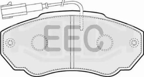 EEC BRP1239 - Kit pastiglie freno, Freno a disco autozon.pro