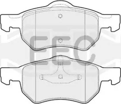 EEC BRP1229 - Kit pastiglie freno, Freno a disco autozon.pro