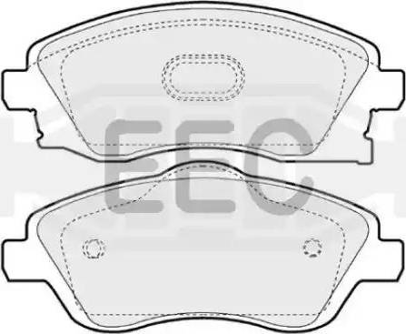 EEC BRP1221 - Kit pastiglie freno, Freno a disco autozon.pro