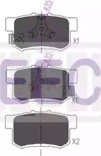 EEC BRP3234 - Kit pastiglie freno, Freno a disco autozon.pro