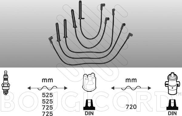 BSG 15518 - Kit cavi accensione autozon.pro