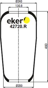 Eker 42720R - Soffietto, Sospensione pneumatica autozon.pro