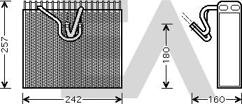 EACLIMA 43B54008 - Evaporatore, Climatizzatore autozon.pro