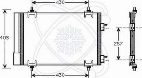 EACLIMA 30C0056 - Condensatore, Climatizzatore autozon.pro