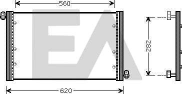 EACLIMA 30C25037 - Condensatore, Climatizzatore autozon.pro