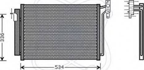 EACLIMA 30E0050 - Condensatore, Climatizzatore autozon.pro