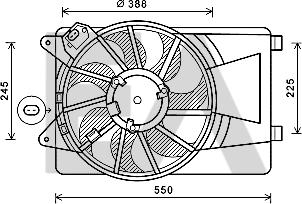 EACLIMA 33V03013 - Ventola, Raffreddamento motore autozon.pro