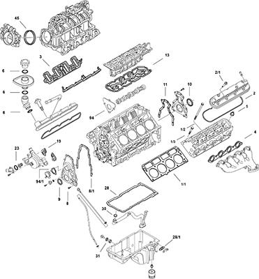 Elring LS Gen IV L76 - Kit completo guarnizioni, Motore autozon.pro