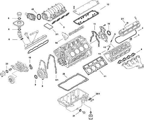 Elring LS Gen IV LS3 - Kit completo guarnizioni, Motore autozon.pro