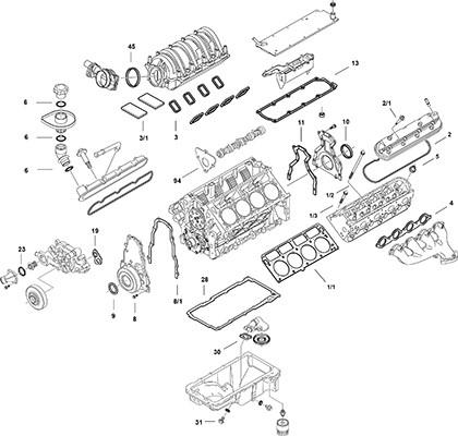 Elring LS Gen IV LS7 - Kit completo guarnizioni, Motore autozon.pro