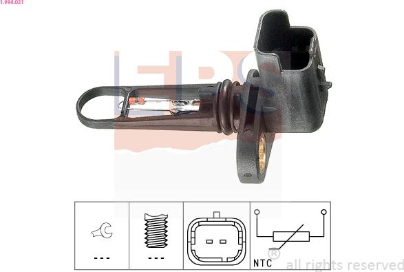 EPS 1.994.021 - Sensore, Temperatura aria aspirata autozon.pro