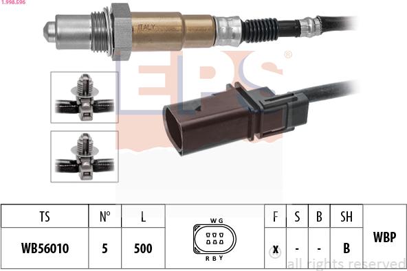 EPS 1.998.596 - Sonda lambda autozon.pro