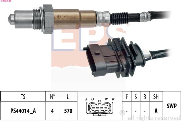 EPS 1.998.546 - Sonda lambda autozon.pro