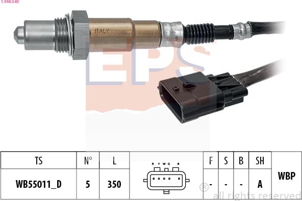 EPS 1.998.540 - Sonda lambda autozon.pro