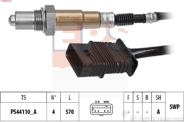 EPS 1.998.553 - Sonda lambda autozon.pro