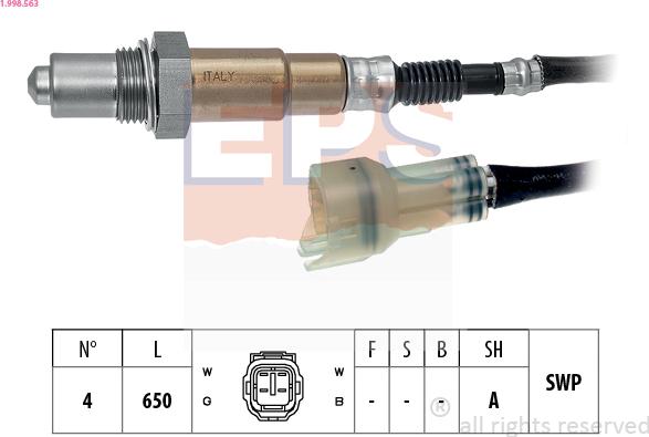 EPS 1.998.563 - Sonda lambda autozon.pro