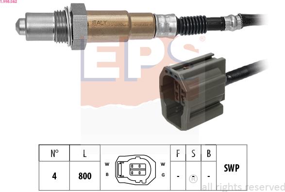 EPS 1.998.562 - Sonda lambda autozon.pro