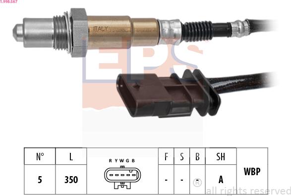 EPS 1.998.567 - Sonda lambda autozon.pro