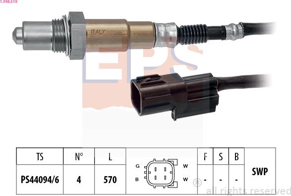 EPS 1.998.519 - Sonda lambda autozon.pro