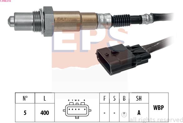 EPS 1.998.516 - Sonda lambda autozon.pro