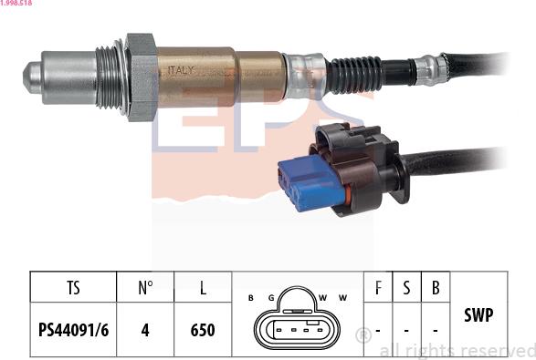 EPS 1.998.518 - Sonda lambda autozon.pro