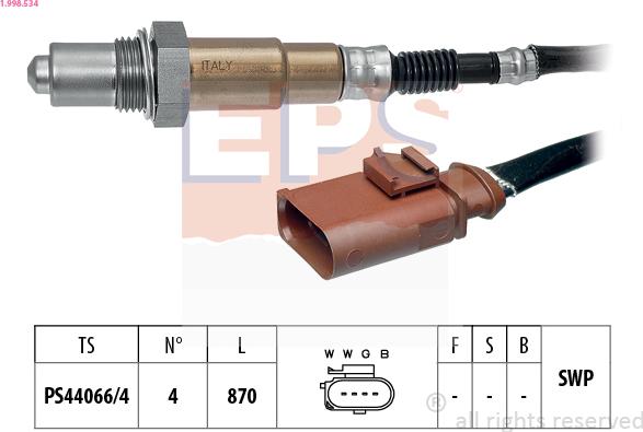 EPS 1.998.534 - Sonda lambda autozon.pro