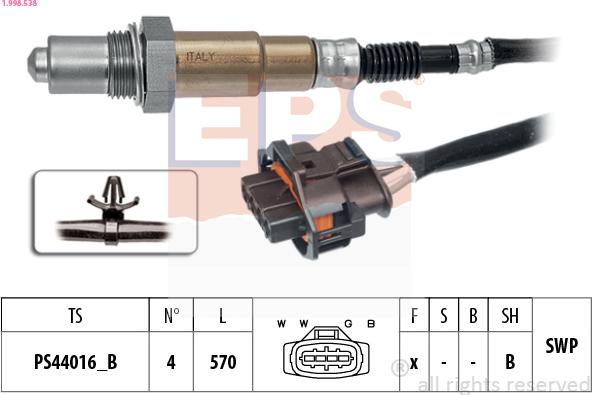 EPS 1.998.538 - Sonda lambda autozon.pro